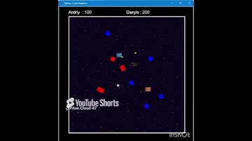 Space Ship game in Python turtle #python #coding #pythonturtle #graphics #programming #code #turtle