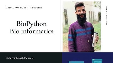 Biopython   Introduction
