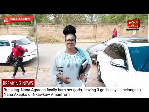 Nana Agradaa finally burn all her sika gari gods, leaving 3 gods says its for someone