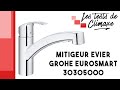 Test d'un robinet mitigeur d'évier Grohe Eurosmart 30305000