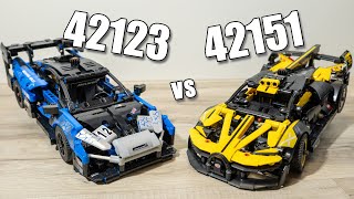 LEGO 42151 vs LEGO 42123 | LEGO Comparison | 42151 Bugatti Bolide | 42123 McLaren Senna GTR Compare