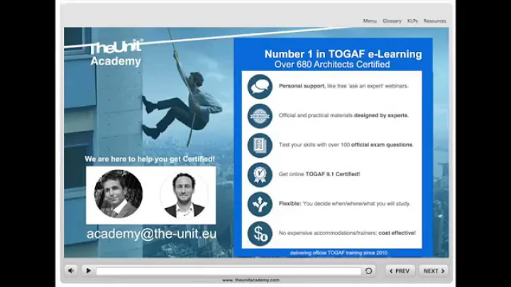 Elearning Togaf Foundation and Certified Content Overview