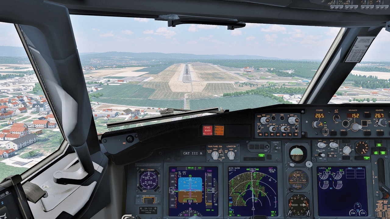 ぴいページ České Budějovice Landing | Zibo B738 | XP12 - YouTube