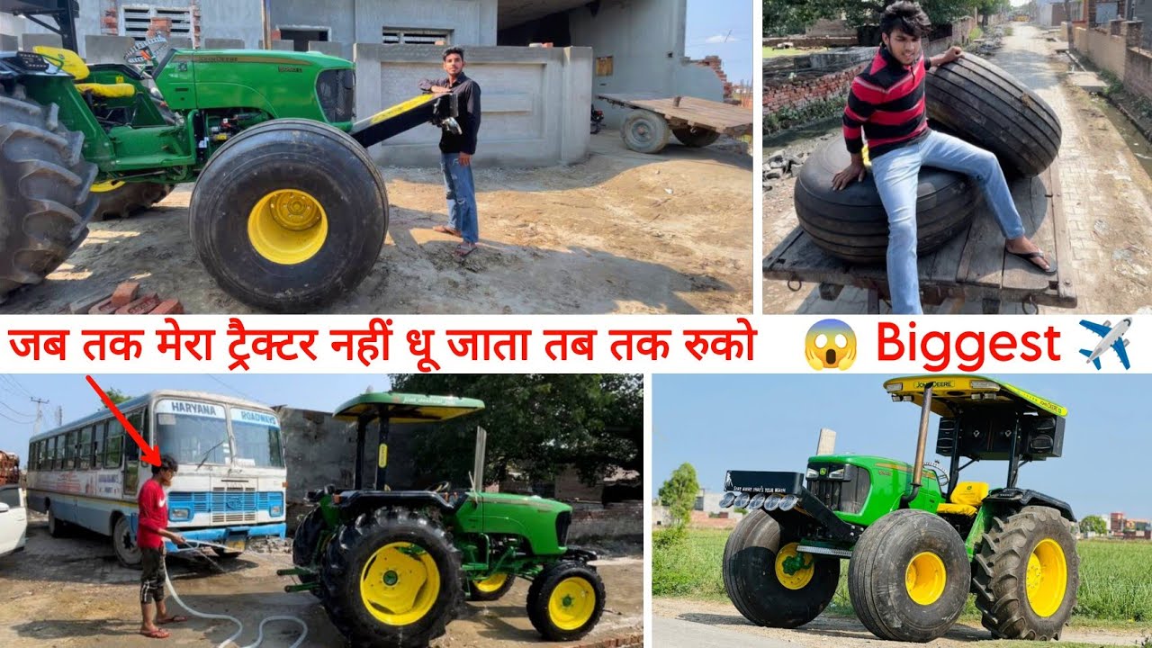 😤जॉनी को आया गुस्सा roadways bus वाले के साथ लगी बहंस ✈️Airplane type John Deere 5050D modified