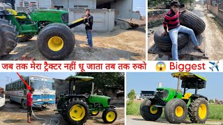 😤जॉनी को आया गुस्सा roadways bus वाले के साथ लगी बहंस ✈️Airplane type John Deere 5050D modified