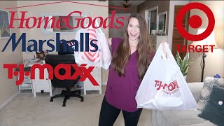 Huge Haul!  HomeGoods, Marshalls, TJ Maxx, and Target!! I Went All Out!  New Year, New Haul!