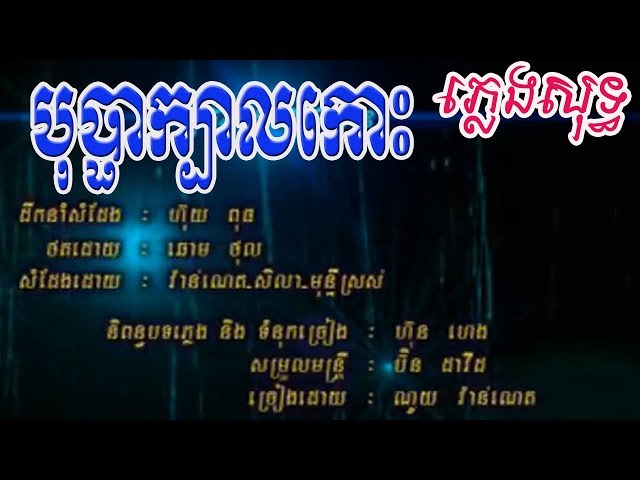 បុប្ផាក្បាលកោះ ណយ វ៉ាន់ណេត ភ្លេងសុទ្ធ Karaoke Pleng soth (Khmer instrumental) class=