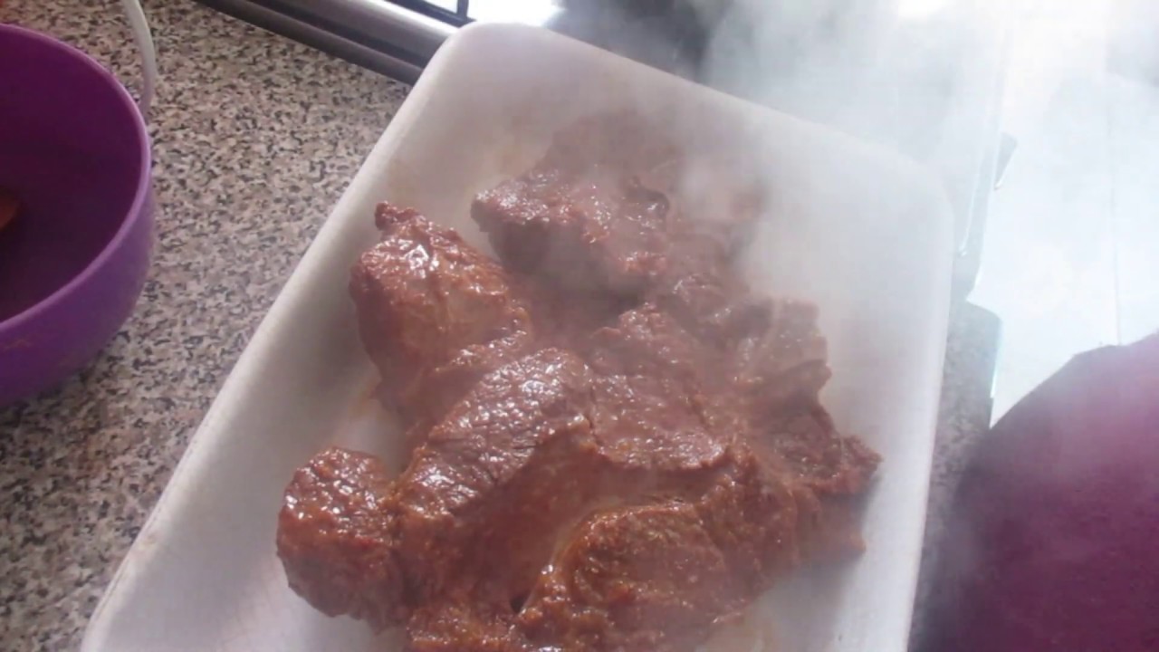 Carne de vaca assada no forno