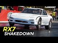 The RX7 hits the dragstrip - Mazda FD rotary build ep09  | fullBOOST