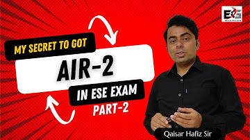 My Secret to got AIR 2 in ESE Exam Part 2 | Qaisar Hafiz Sir | 5 Times ESE Qualified Journey