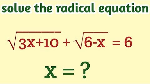 ।। how to solve the radical equation ।। find the value of x  @mathscuriosity494