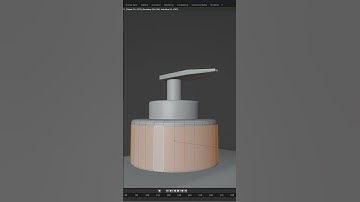 Modeling a Lotion Bottle in Blender #blender #short #3danimation