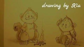 Kia Art Drawing Graffiti Monkeys With Fire