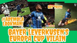 Ademola Lookman's Sensational Hat-Trick Show at Europa Cup Final |  Heroics vs Bayer Leverkusen