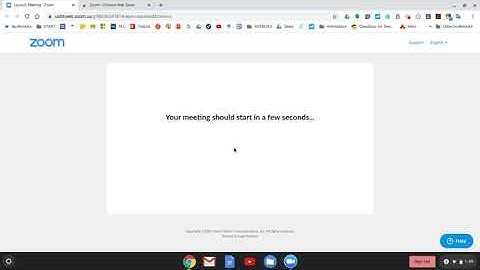 Joining A Zoom Meeting on Chromebook for First Time