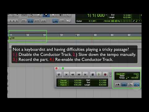 Pro Tools: Managing Click, Countoff, and Tempo Options