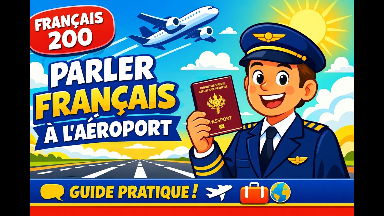 ✈️ PARLER FRANÇAIS À L'AÉROPORT  Vocabulaire essentiel  Phrases clés pour voyager en  confiance