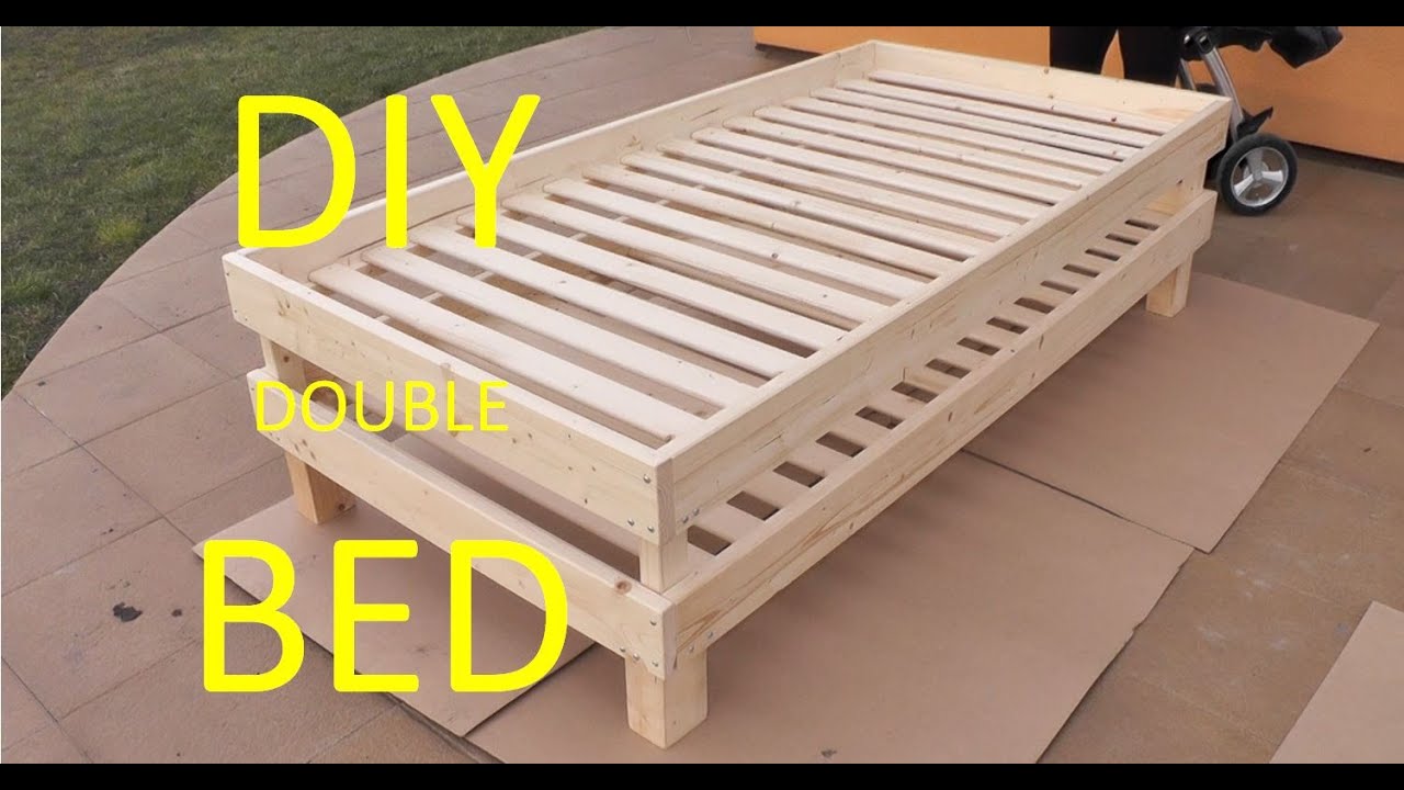 DIY Bed - Double Bed For Tiny Room