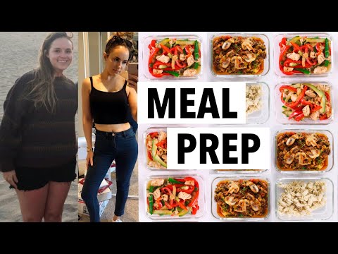 WEIGHT LOSS MEAL PREP WEEK FOR WOMEN 1 WEEK IN 1 HOUR  how I lost 50 lbs