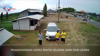 PEMANDANGAN JALUR PANTAI SELATAN JAWA DARI UDARA MENGUNAKAN DRONE MJX BUGS 4W