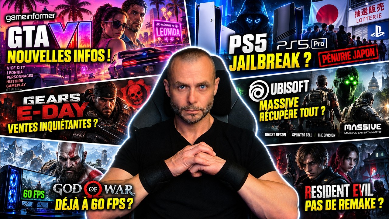 🔥ACTU GAMING DU JOUR (1er Octobre): PS5 JAILBREAKÉE presque entièrement ! GTA VI dévoile encore