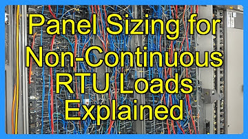 Panel Sizing for Non-Continuous RTU Loads Explained