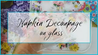 Napkin Decoupage Making A Tealight Candle Holder