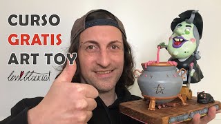 Curso GRATIS de como crear un ART TOY - Como hacer una escultura paso a paso