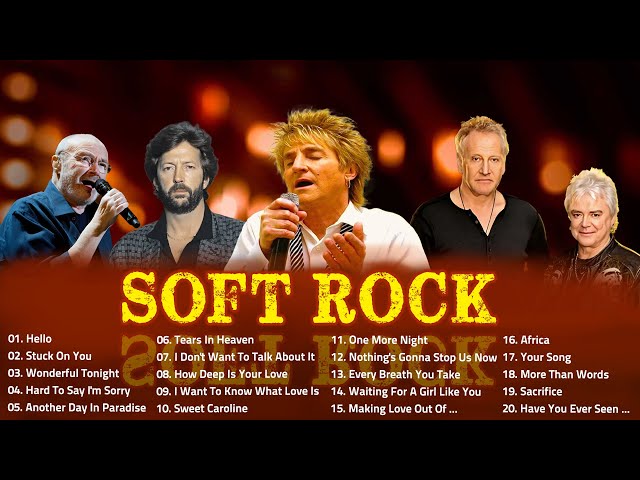 Lionel Richie, Elton John, Phil Collins, Bee Gees, Eagles, Foreigner 📀 Soft Rock Ballads 70s 80s 90s class=