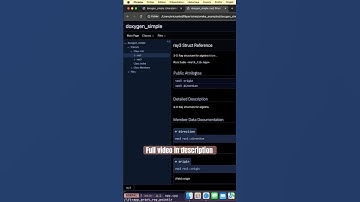 Clip: CMake C++ Doxygen Docs #cmake #doxygen #cpp #cplusplus #code #neovim #html #pc #fr