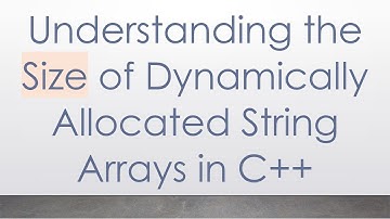 Understanding the Size of Dynamically Allocated String Arrays in C++