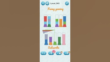 water sort puzzle game level 849 #numpuz #colorgame #colorbottle #watersortpuzzle #shorts