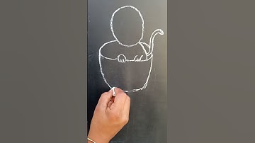 How  to Draw Cute  Cat  🐱#viral Trending video #Easy cat Drawing Step by step #kitty