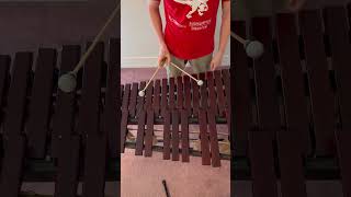 Four-mallet Marimba exercise #marimba #percussion #howto