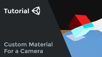 Unity - How to add a Material to a Camera