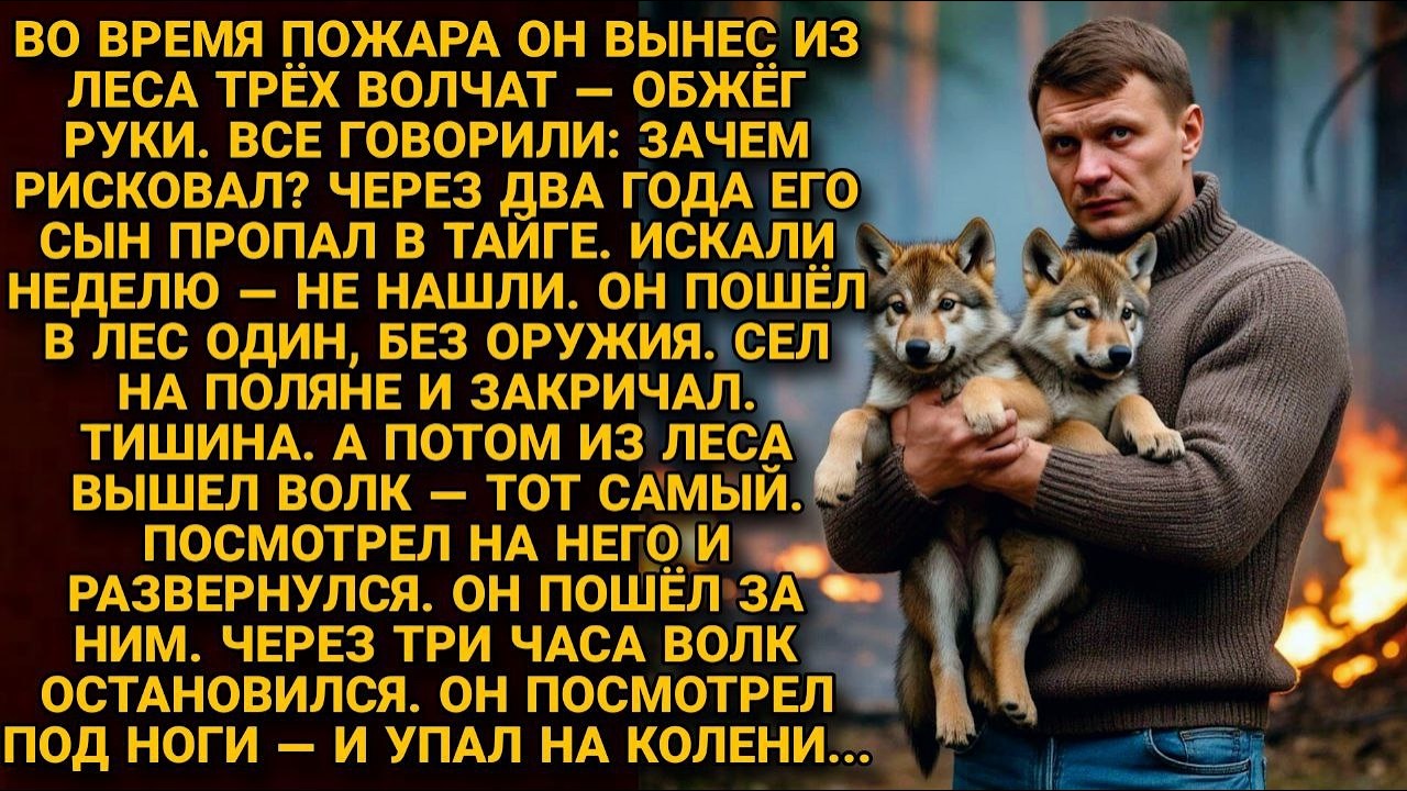 Он спас волчат — волк спас его сына. Но эта история не про волка. Она про семью...
