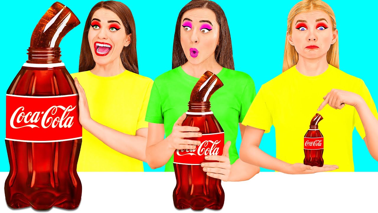 Большая, Средняя или Маленькая тарелка Челлендж | Сумасшедший Челлендж от PaRaRa Challenge