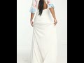 Maya bridal embroidered puff sleeve maxi dress in ivory by asoswedding bridalwear