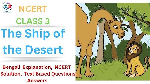 Bengali  explanation of " The Ship of the Desert " NCERT solution, text - based questions answers