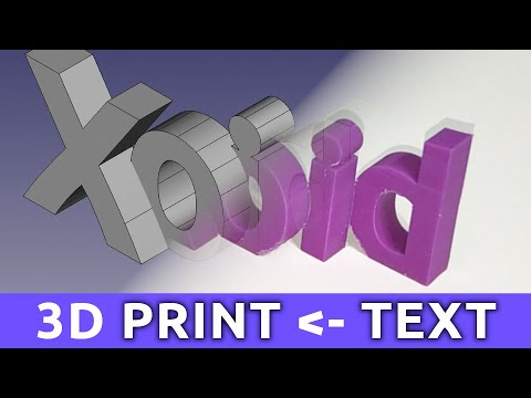 Видео: Создаем 3D-надпись для печати (FreeCAD)