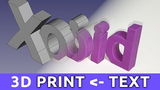 Создаем 3D-надпись для печати (FreeCAD)