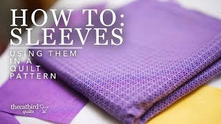 How To Use Shirt Sleeves In The Geo Gems Quilt Pattern