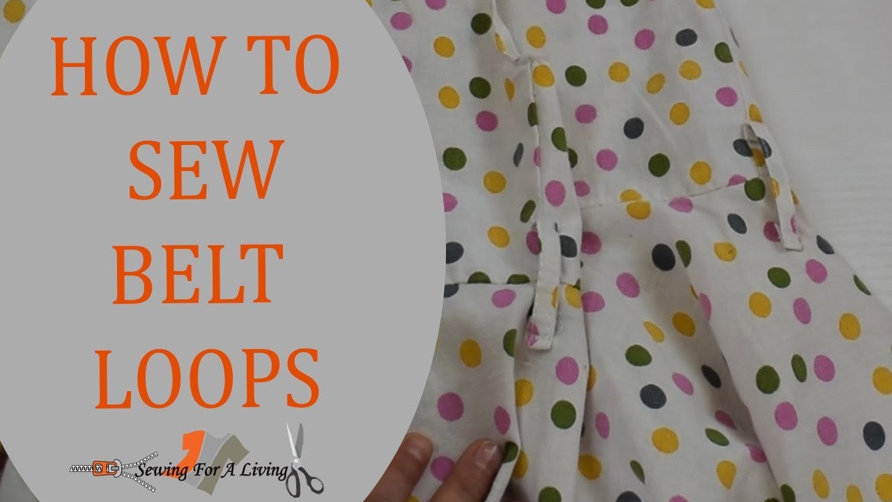 How To Sew Belt Loops Youtube