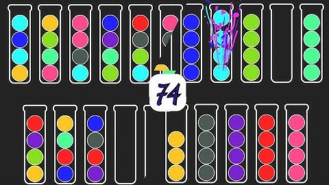 Ball Sort Puzzle Game Level - 74 Walkthrough Android Gameplay | Puzzle Game