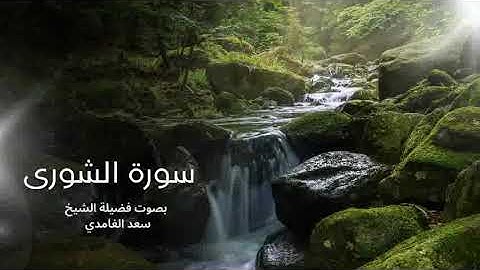 42 - سورة الشورى كاملة – تلاوة خاشعة مؤثرة بصوت الشيخ سعد الغامدي 🌿✨ | ترتيل يملأ القلب طمأنينة