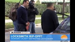 Today Show Locksmith Scams by Jeff Rossen & Society of Professional Locksmiths