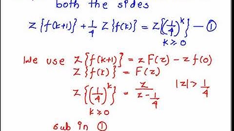 Solution of difference equation by Z transform example  (Part 2)