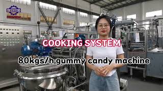 Introduction Of Sinofude THC CBD Vitamin Gummy Bear Jelly Candy Depositing Production Line