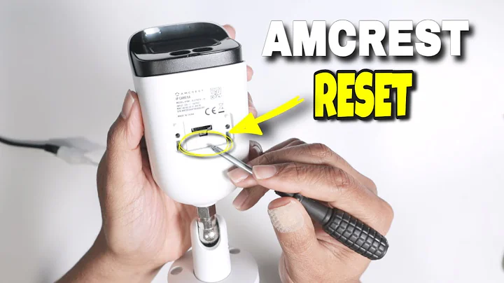 How to reset Amcrest camera to factory default (lost password)