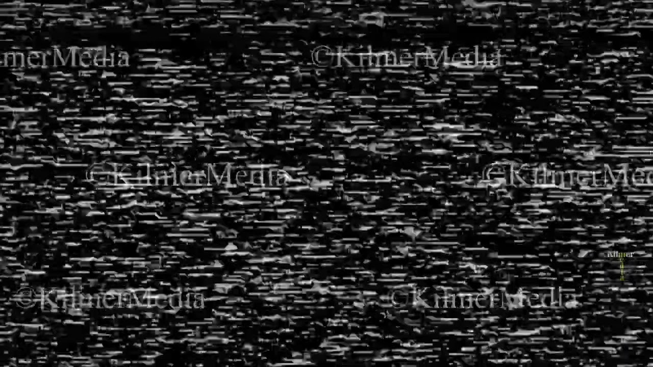 Stock Video: TV Static Snow on an Old Analog Television Set Screen